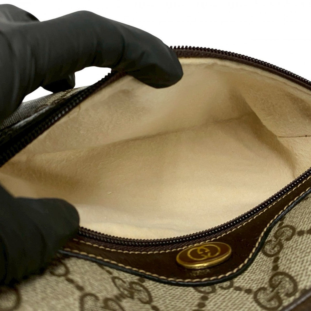 GUCCI Shoulder Bag leather Brown Sherry line