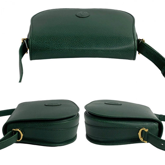 CARTIER Shoulder Bag leather khaki