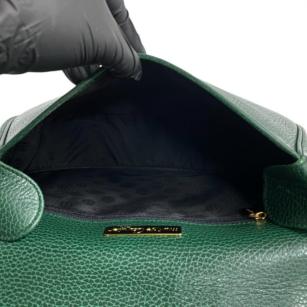 CARTIER Shoulder Bag leather khaki