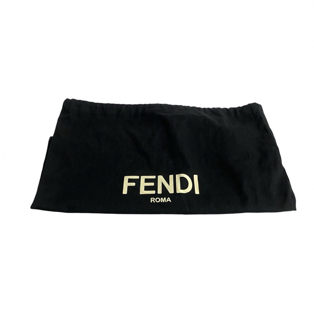 FENDI Shoulder Bag leather black Peekaboo Mini Studs