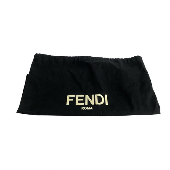 FENDI Shoulder Bag leather black Peekaboo Mini Studs