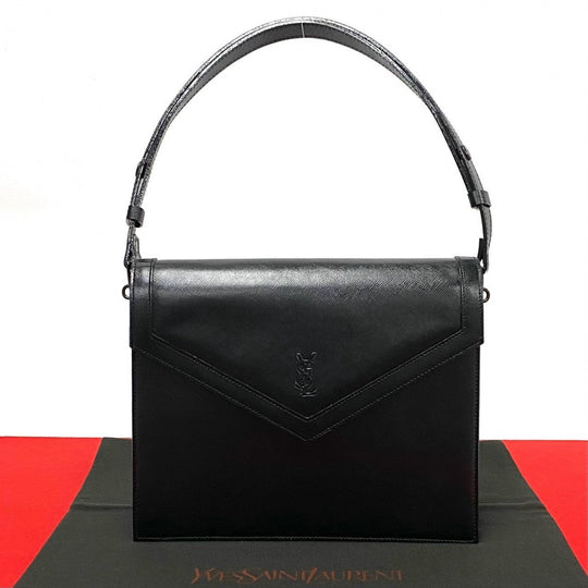 YVES SAINT LAURENT Handbag leather black