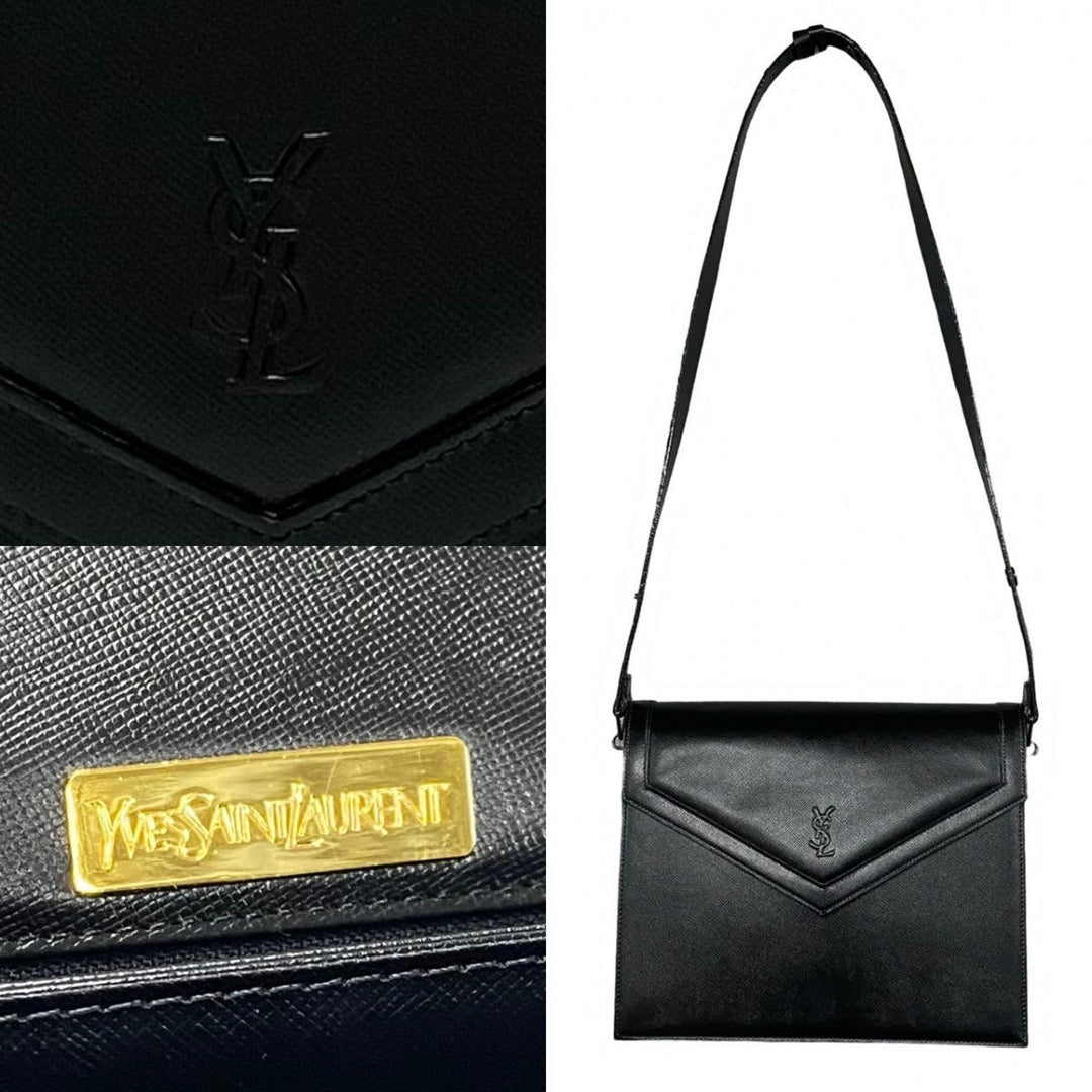 YVES SAINT LAURENT Handbag leather black