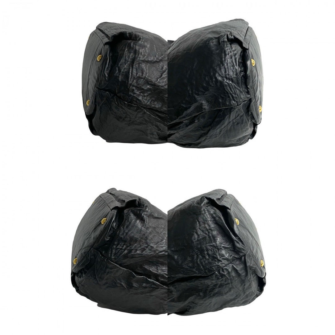 PRADA Shoulder Bag leather black