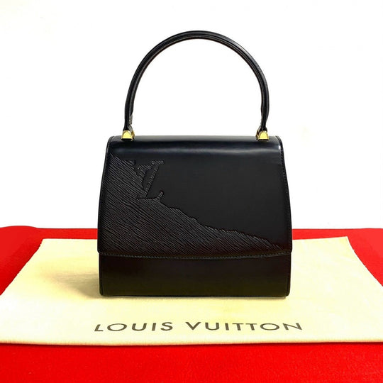 LOUIS VUITTON Handbag leather black Opera Athens