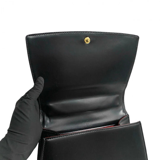 LOUIS VUITTON Handbag leather black Opera Athens