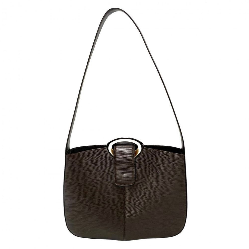 LOUIS VUITTON Shoulder Bag Epi Leather Brown Epi Lebri