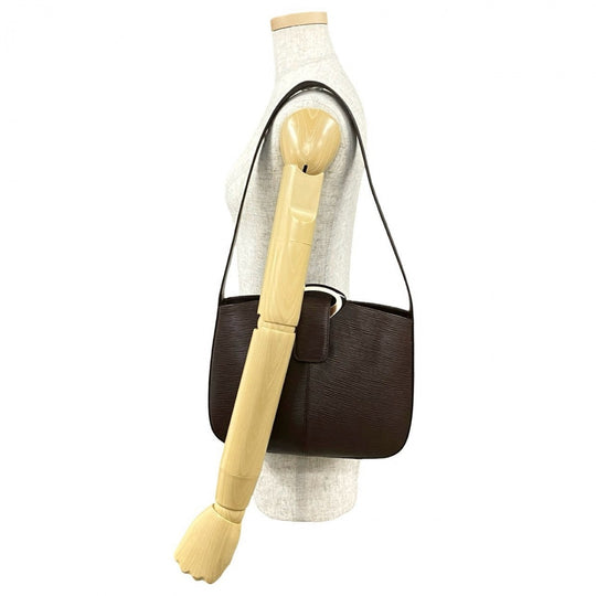 LOUIS VUITTON Shoulder Bag Epi Leather Brown Epi Lebri
