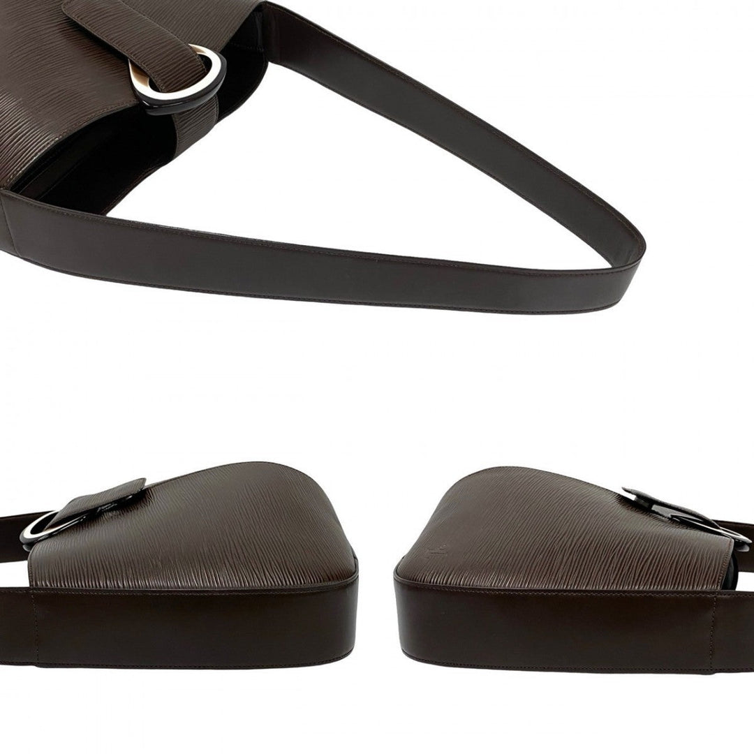 LOUIS VUITTON Shoulder Bag Epi Leather Brown Epi Lebri