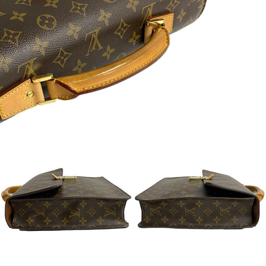 LOUIS VUITTON Business bag leather Brown Monogram Laguito