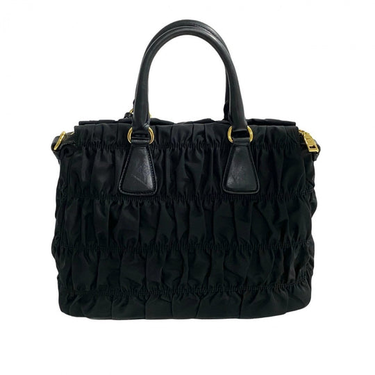 PRADA Shoulder Bag leather black