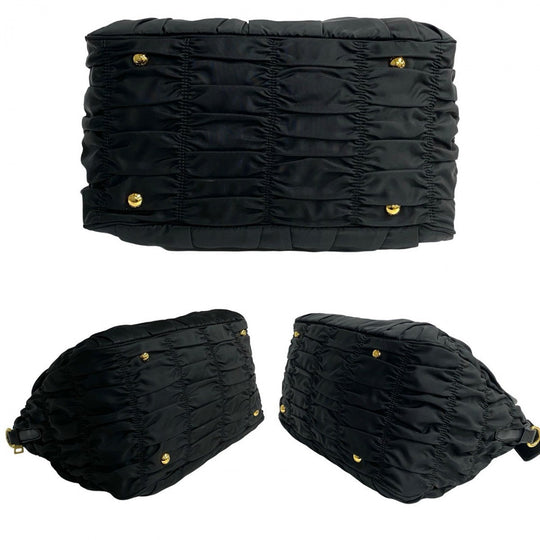PRADA Shoulder Bag leather black