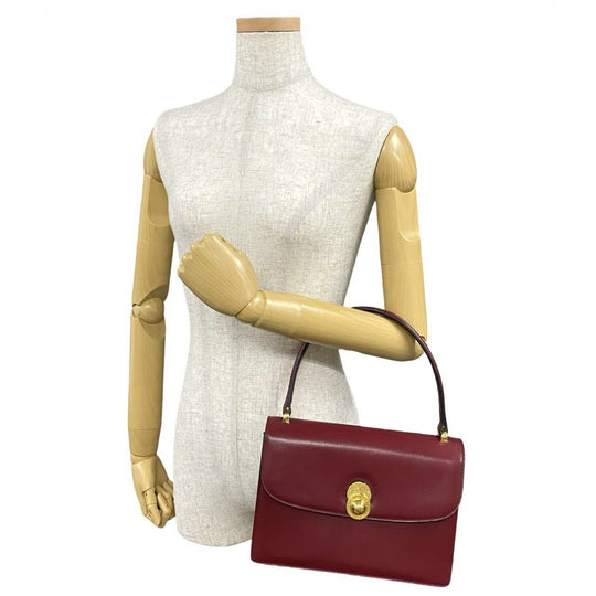 CELINE Handbag leather wine-red