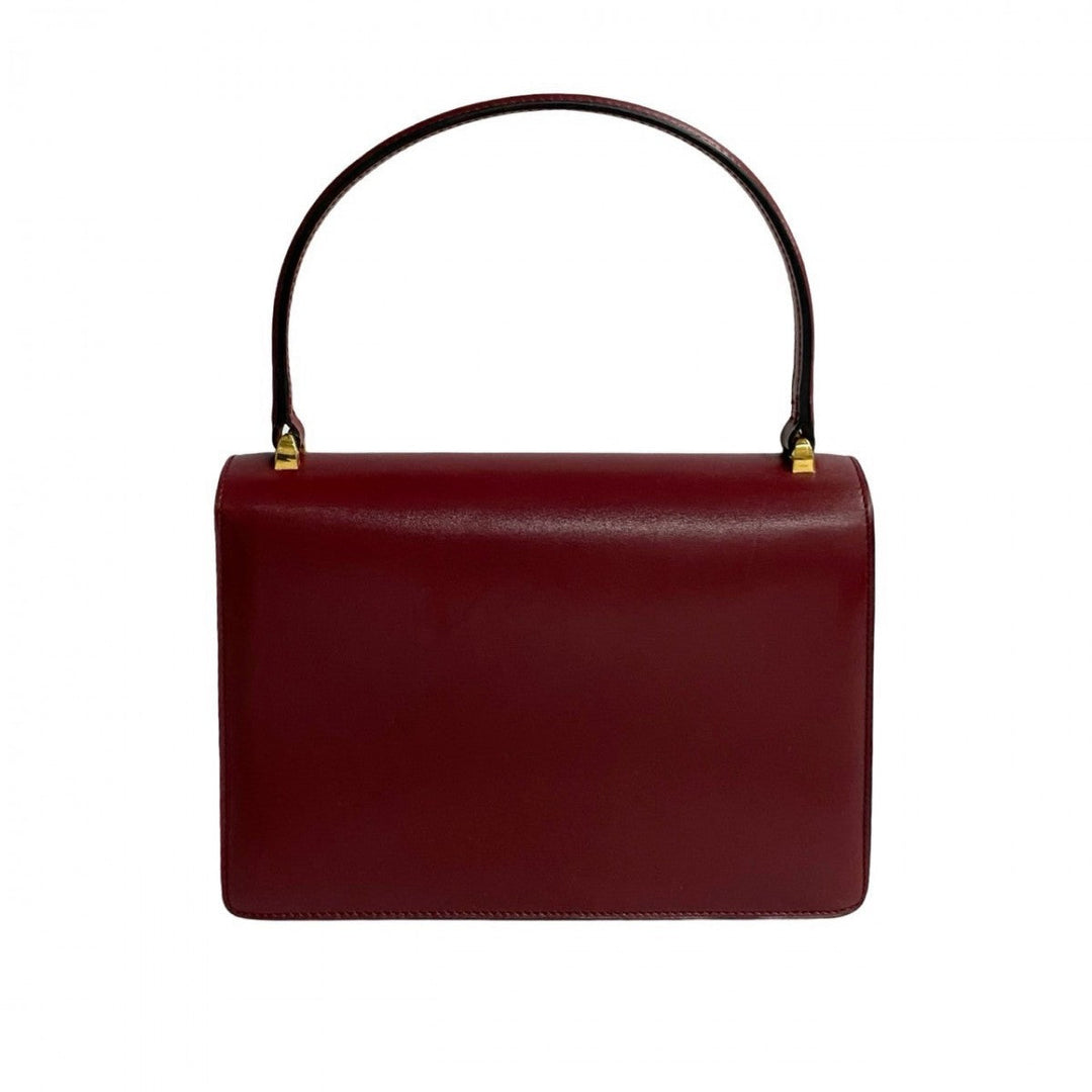CELINE Handbag leather wine-red