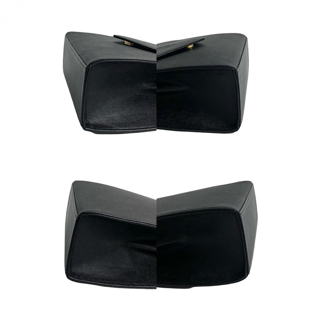 YVES SAINT LAURENT Handbag leather black