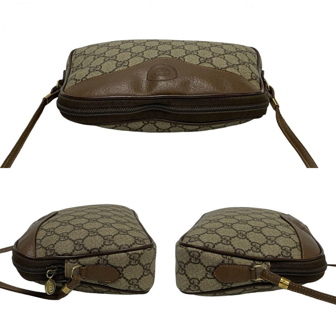 GUCCI Shoulder Bag leather Brown