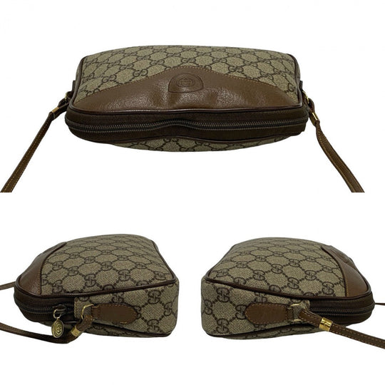 GUCCI Shoulder Bag leather Brown