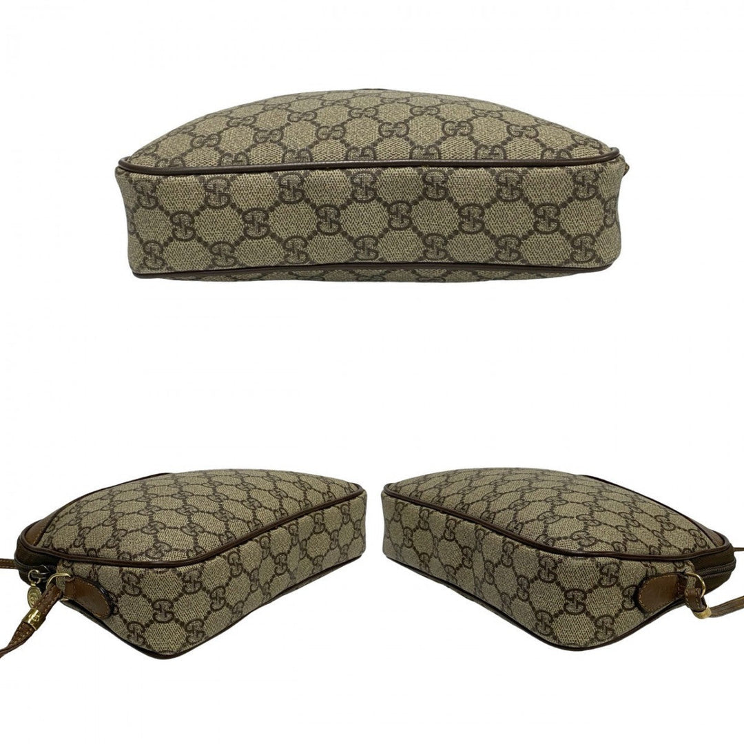 GUCCI Shoulder Bag leather Brown