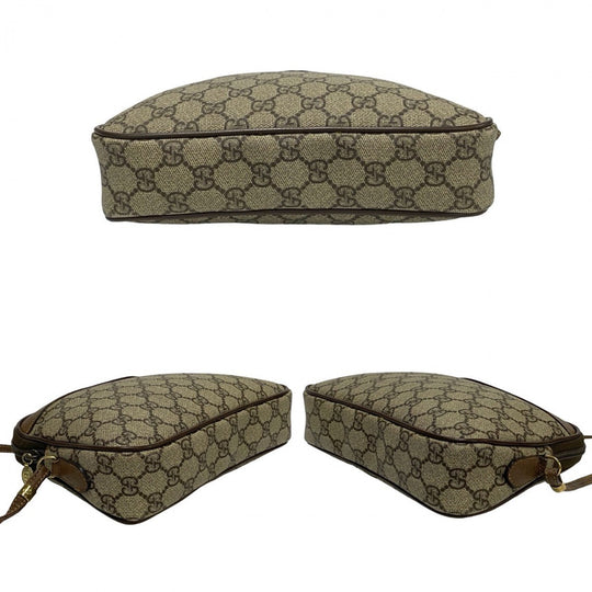 GUCCI Shoulder Bag leather Brown