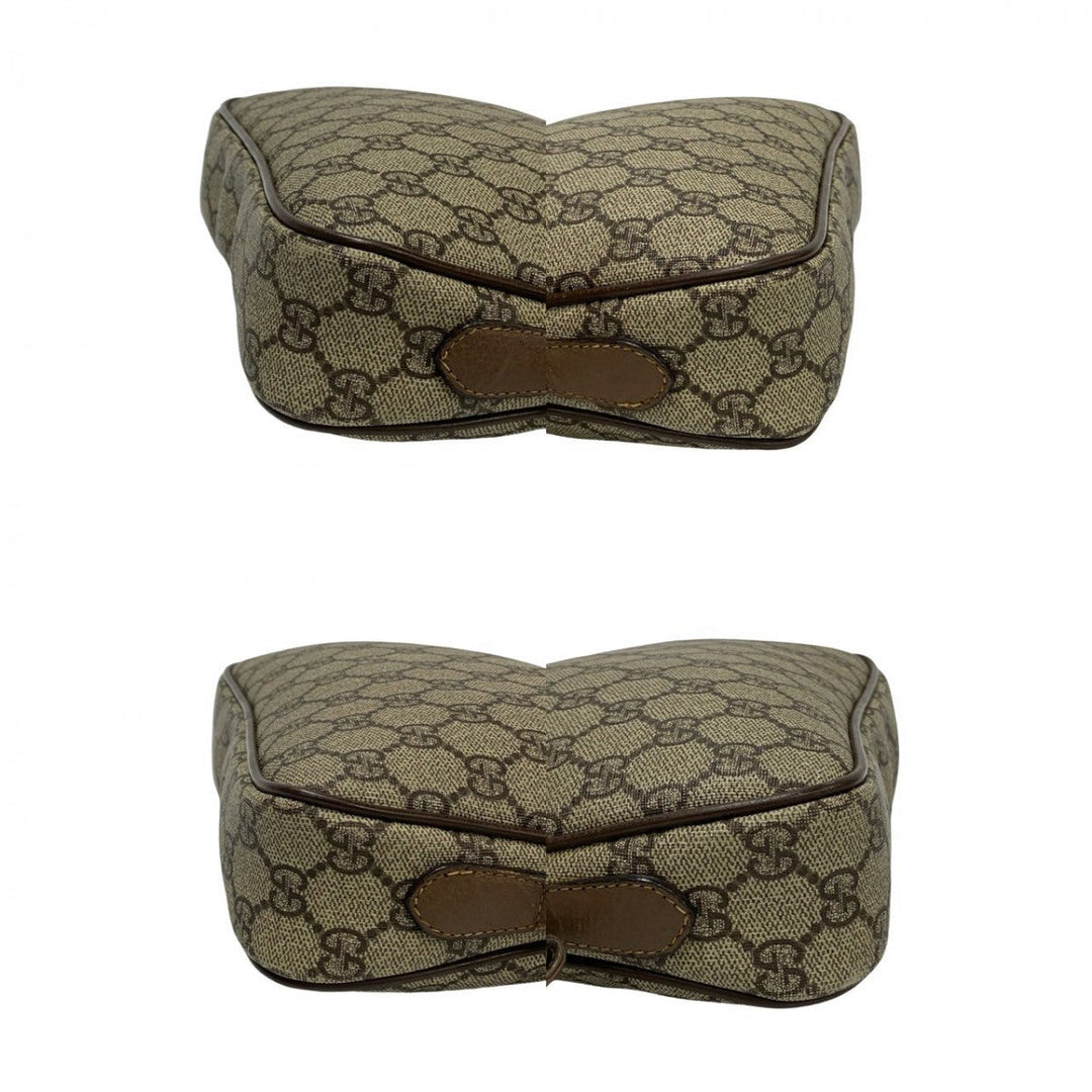 GUCCI Shoulder Bag leather Brown
