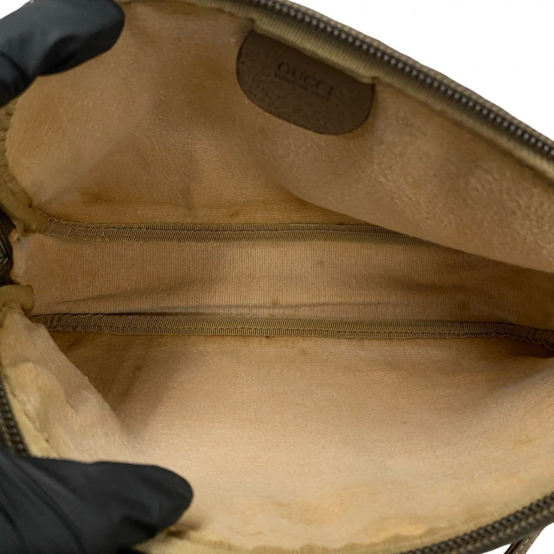 GUCCI Shoulder Bag leather Brown