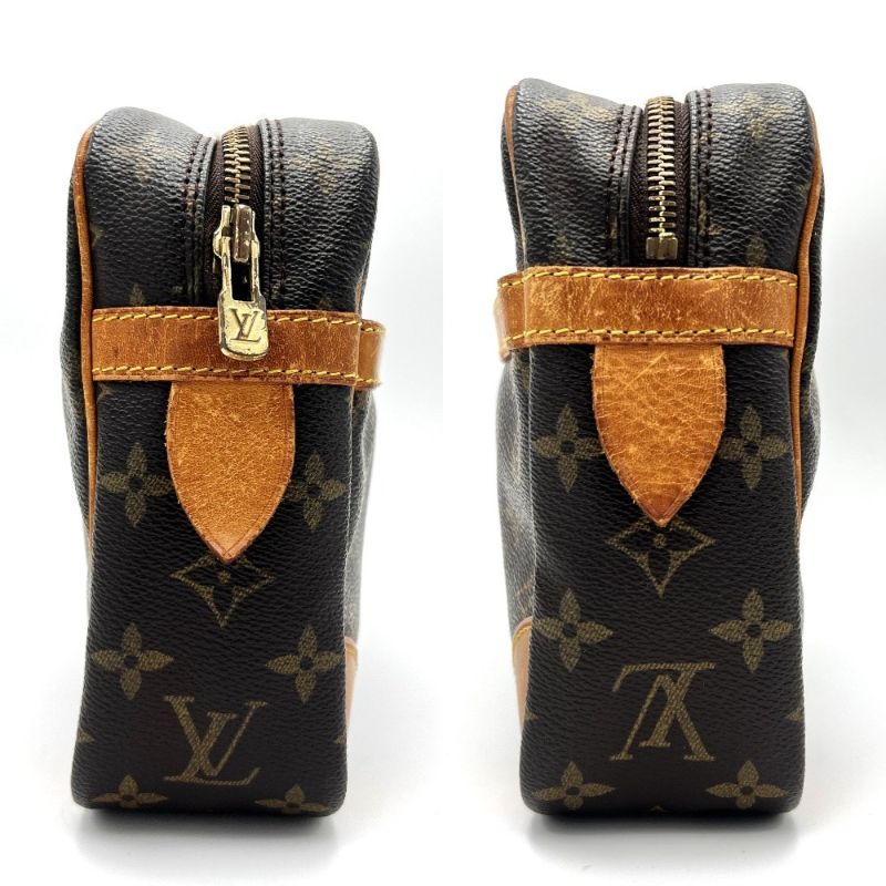 LOUIS VUITTON business bag M51845 Monogram canvas Brown Compiegne 28 Used Authentic