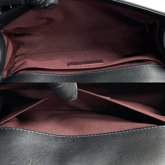 CHANEL Shoulder Bag leather black Boy chanel