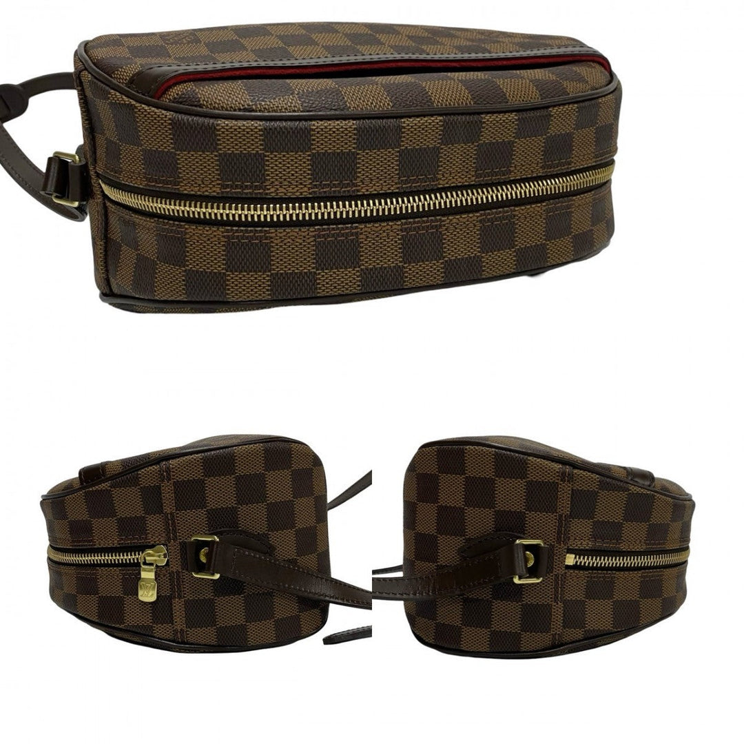 LOUIS VUITTON Shoulder Bag leather Brown Damier Blois