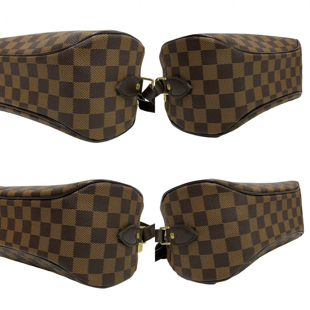 LOUIS VUITTON Shoulder Bag leather Brown Damier Blois