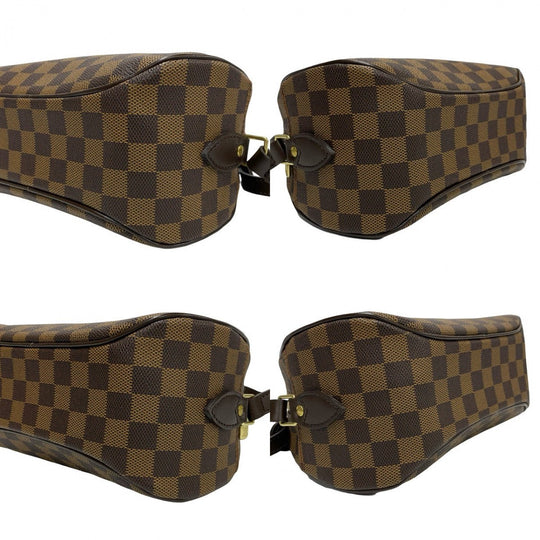 LOUIS VUITTON Shoulder Bag leather Brown Damier Blois