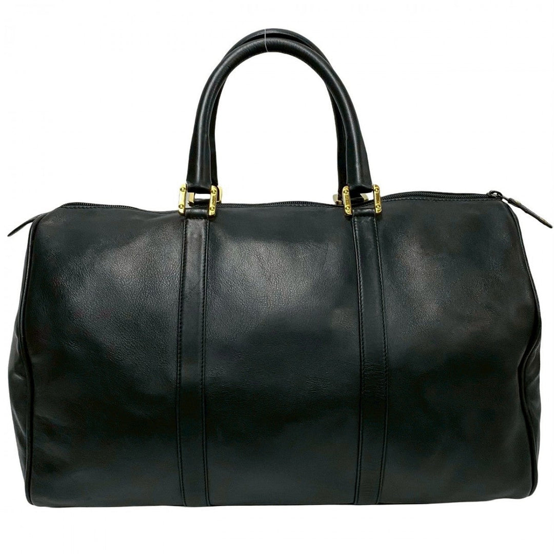 LOEWE Boston Duffel bag leather black logo anagram