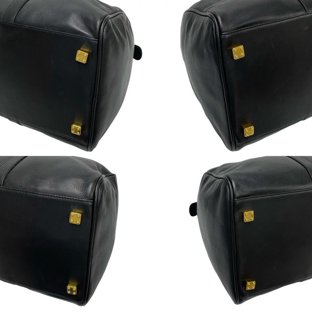 LOEWE Boston Duffel bag leather black logo anagram