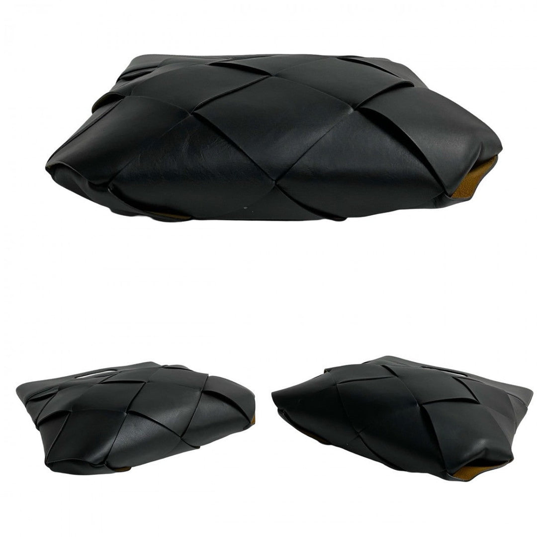 BOTTEGAVENETA Tote Bag leather black Maxi INTRECCIATO