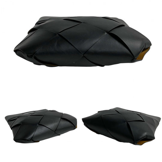 BOTTEGAVENETA Tote Bag leather black Maxi INTRECCIATO