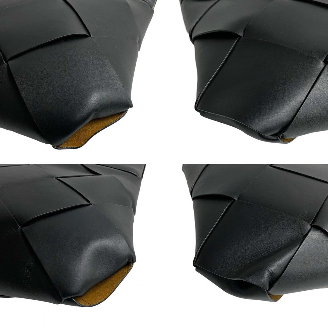 BOTTEGAVENETA Tote Bag leather black Maxi INTRECCIATO