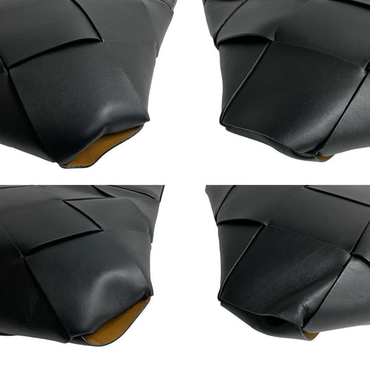 BOTTEGAVENETA Tote Bag leather black Maxi INTRECCIATO