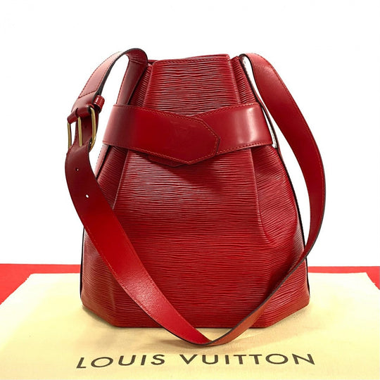 LOUIS VUITTON Shoulder Bag Epi Leather Red Epi Sac de Paul PM