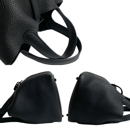 HERMES Handbag Taurillon Clemence black Picotin Lock Monochrome PM