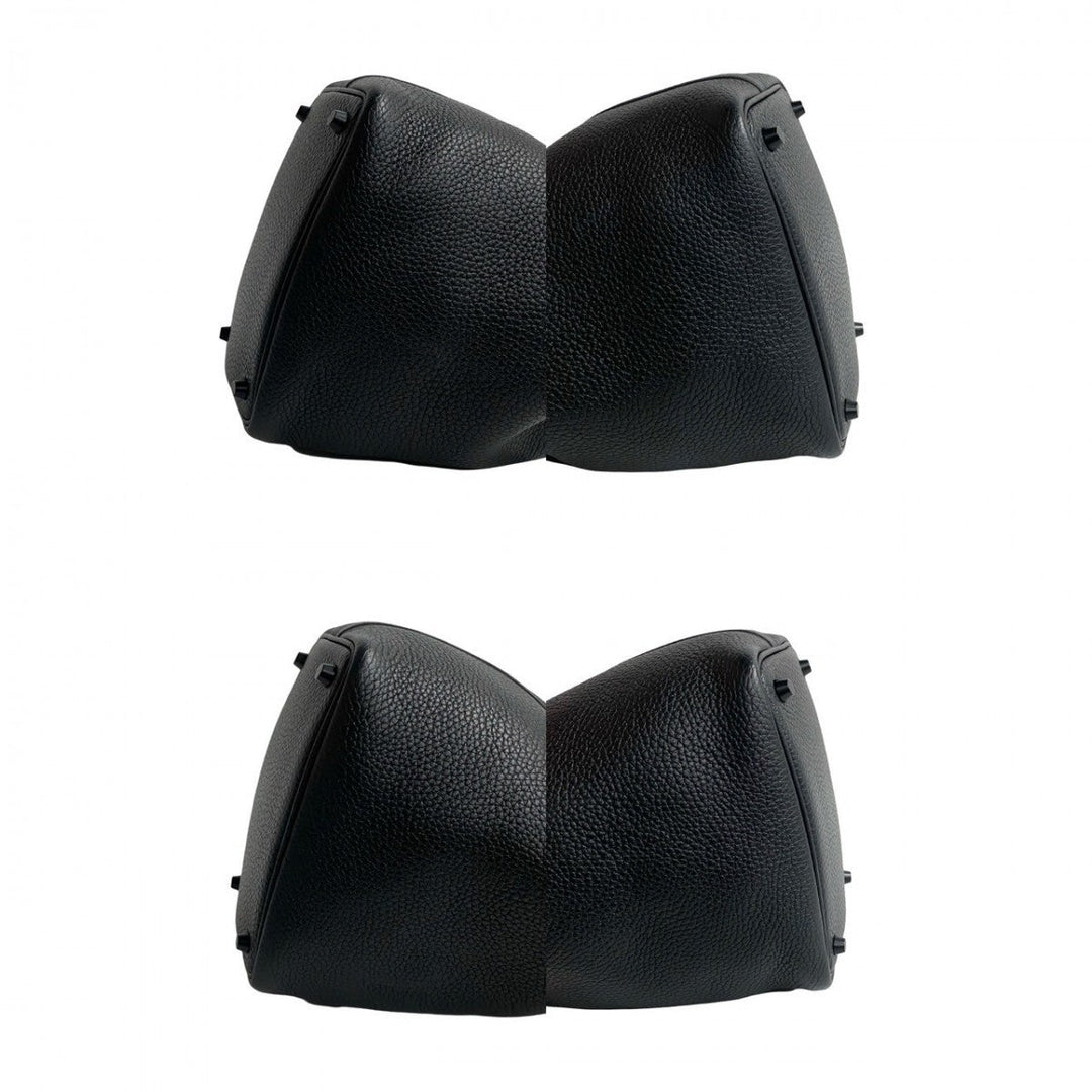 HERMES Handbag Taurillon Clemence black Picotin Lock Monochrome PM