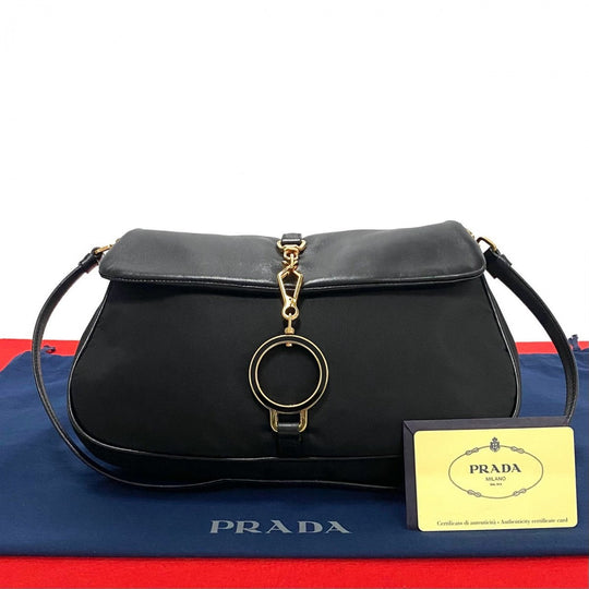 PRADA Shoulder Bag Nylon black
