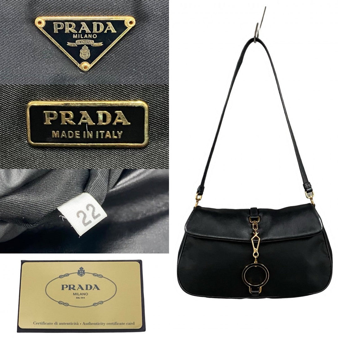 PRADA Shoulder Bag Nylon black
