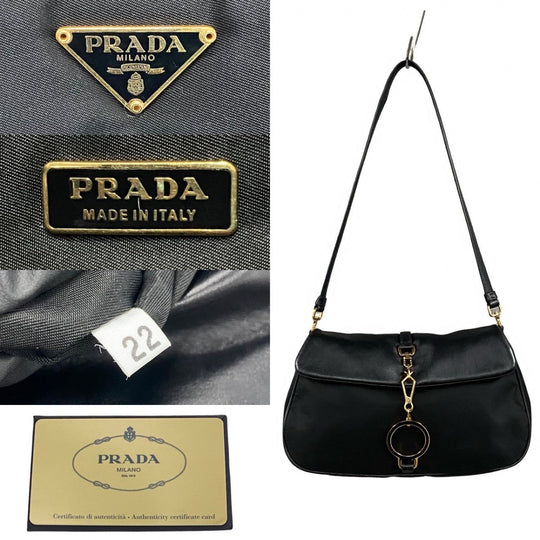 PRADA Shoulder Bag Nylon black