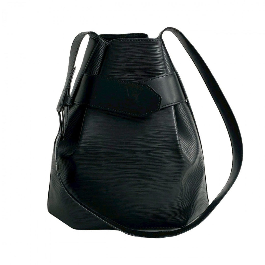 LOUIS VUITTON Shoulder Bag leather black Epi Sac De Paul PM