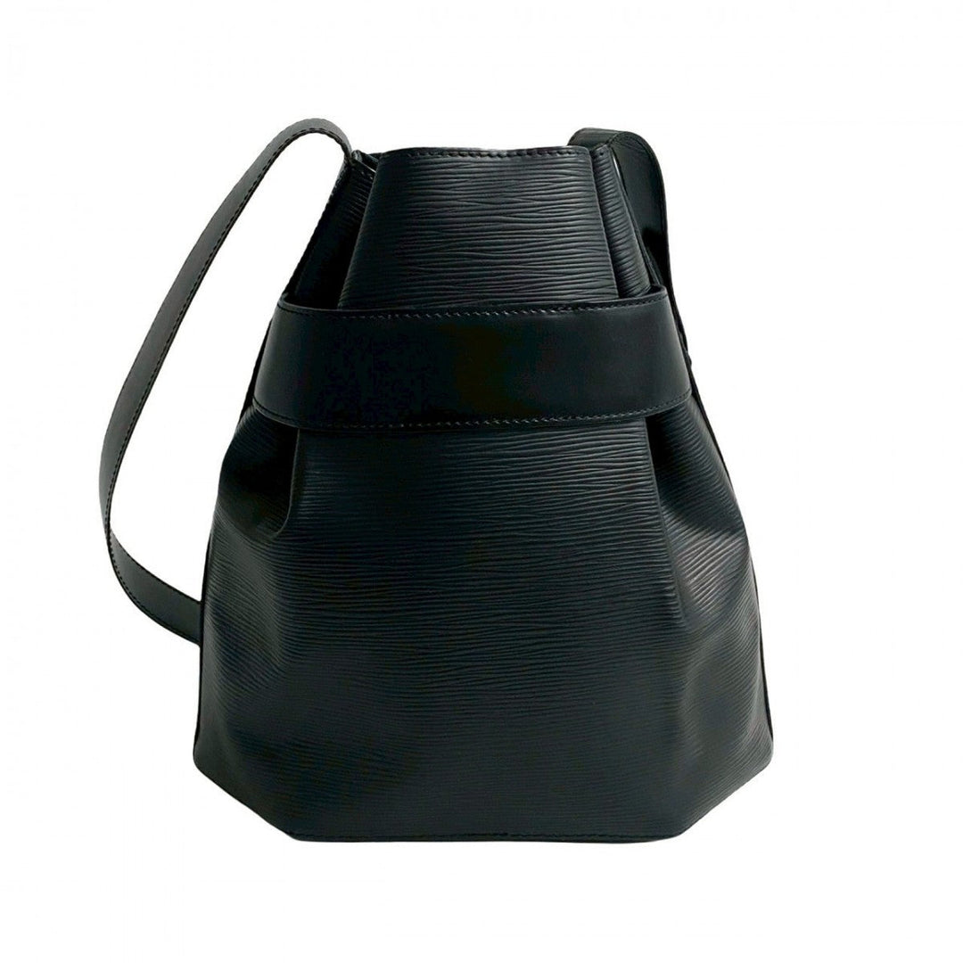 LOUIS VUITTON Shoulder Bag leather black Epi Sac De Paul PM