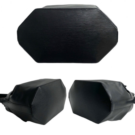 LOUIS VUITTON Shoulder Bag leather black Epi Sac De Paul PM