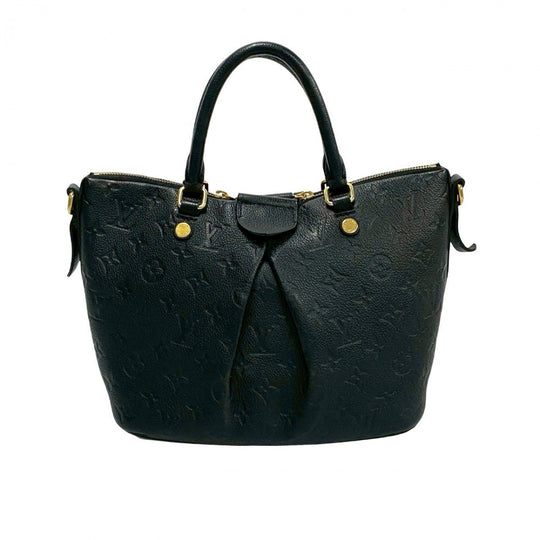 LOUIS VUITTON Shoulder Bag leather black Monogram Unplant Mazarine PM