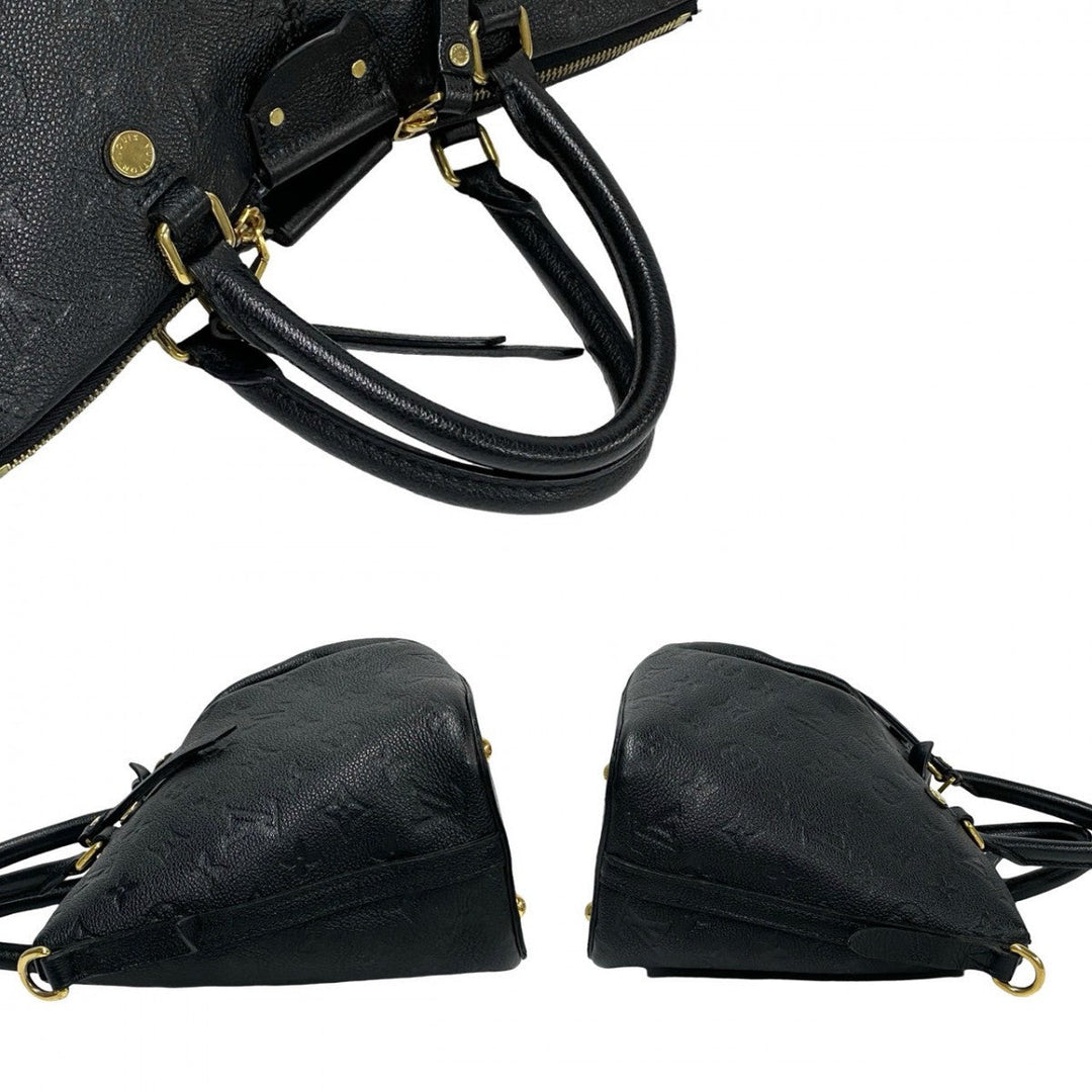 LOUIS VUITTON Shoulder Bag leather black Monogram Unplant Mazarine PM