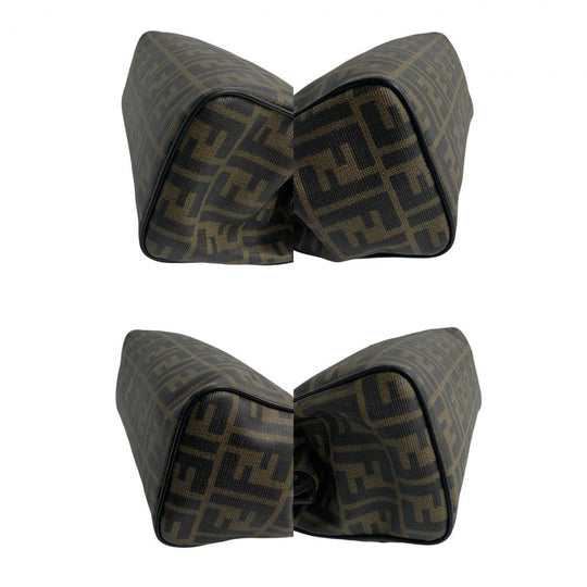 FENDI Handbag leather Dark brown