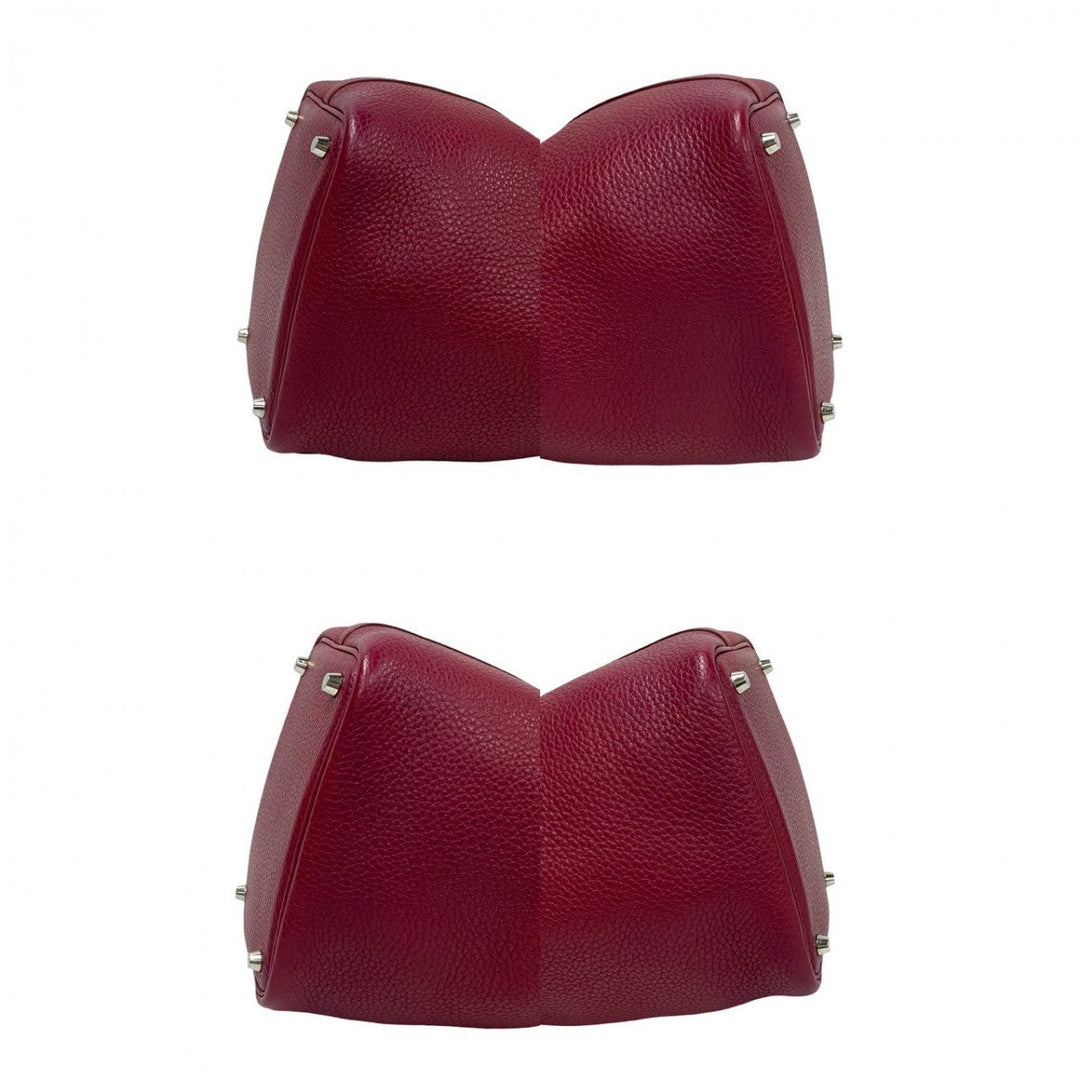 HERMES Handbag Taurillon Clemence pink Picotan Lock PM