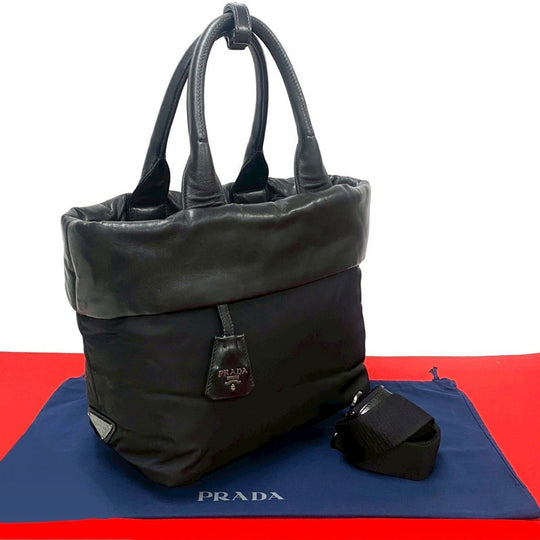 PRADA Shoulder Bag Nylon black